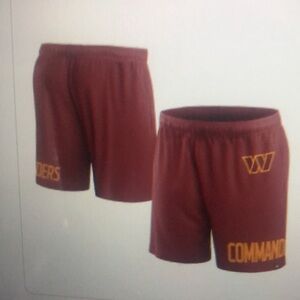 Men's nike fanatics burgundy Washington commander clincher shorts new large men